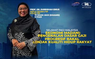 Ekonomi Madani: Pengenalan Dasar Gaji Progresif Bakal Lonjak Kualiti Hidup Rakyat