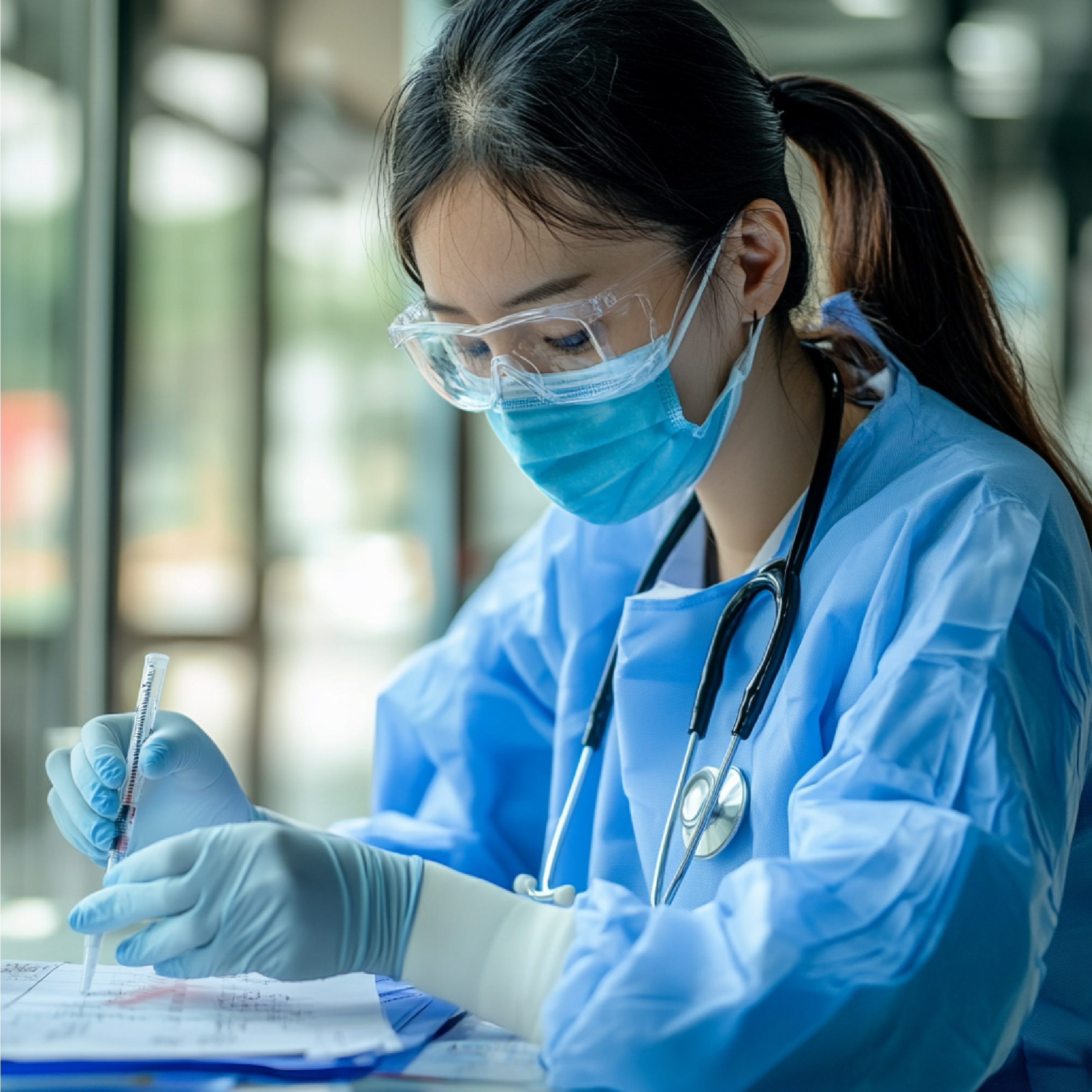 healthcare-professional-conducting-diagnostic-test-infectious-disease
